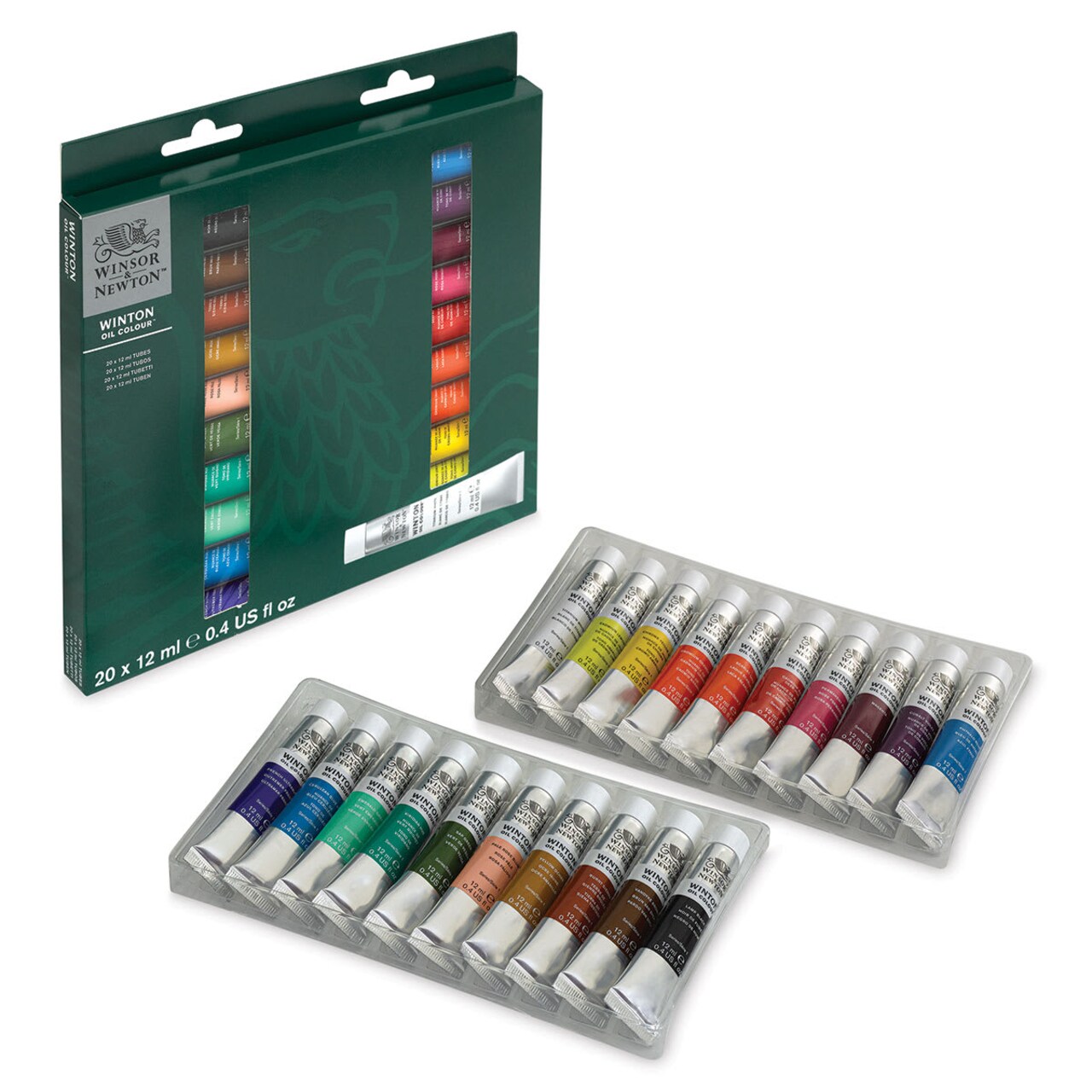 Winsor & Newton Winton Oil Paint - Set of 20, Assorted Colors, 12 ml, Tubes